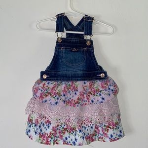 Girls Jordache Floral Jumper Dress